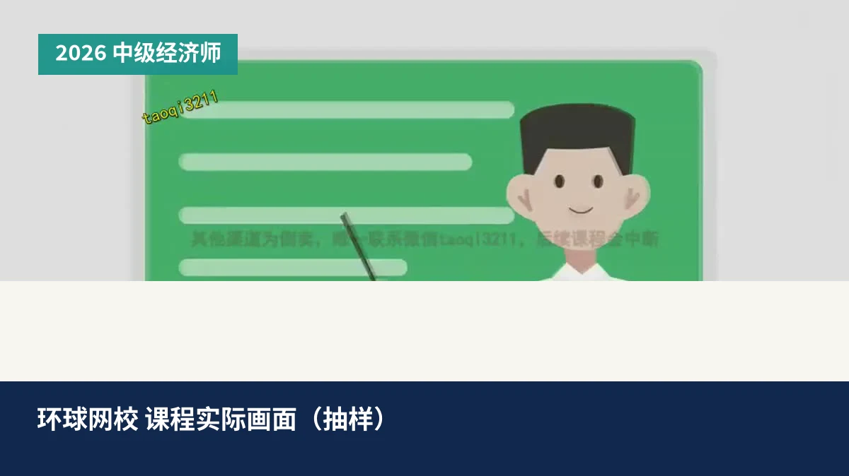 环球网校课程实际画面（部分抽样）