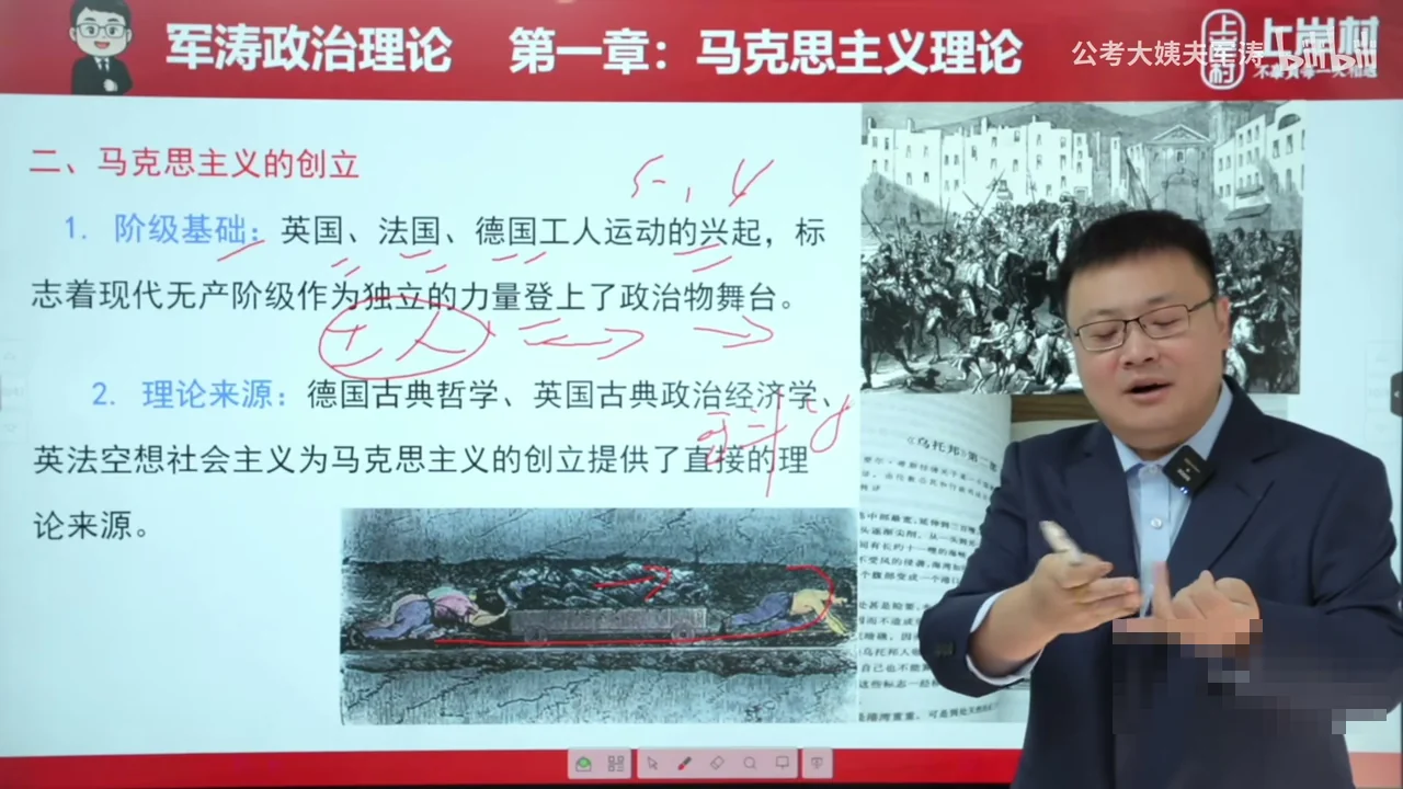 2026年公考大姨夫王军涛政治理论系统班头图
