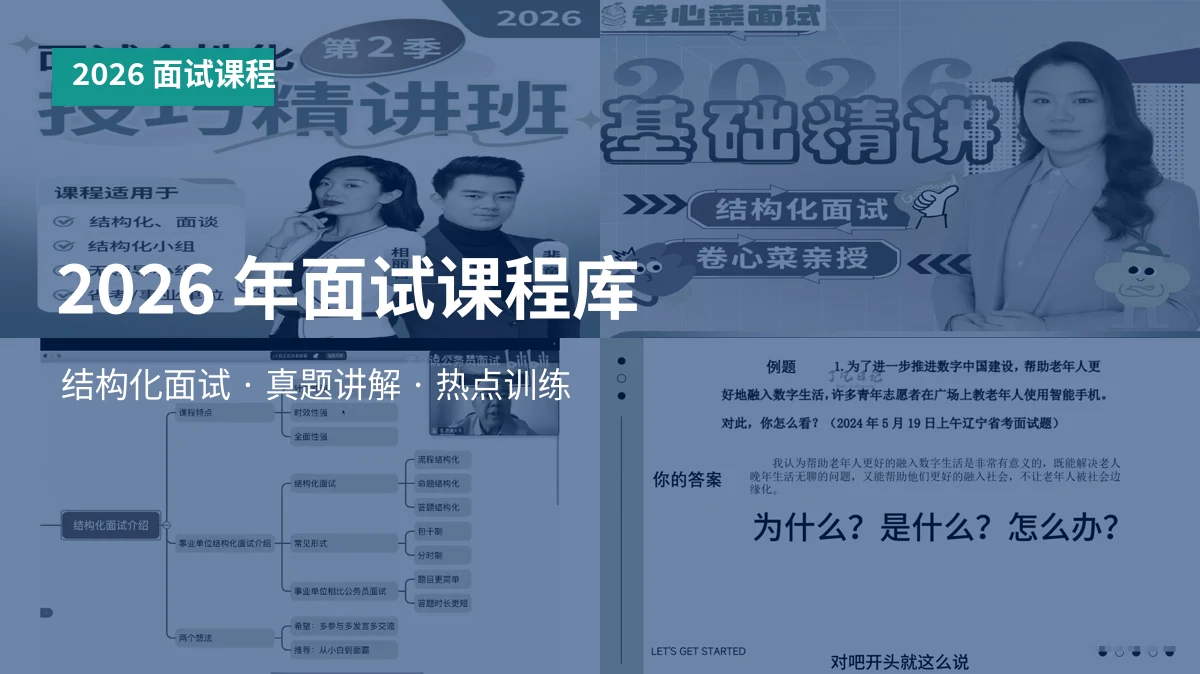 2026年袁东面试领跑营方法精讲班头图